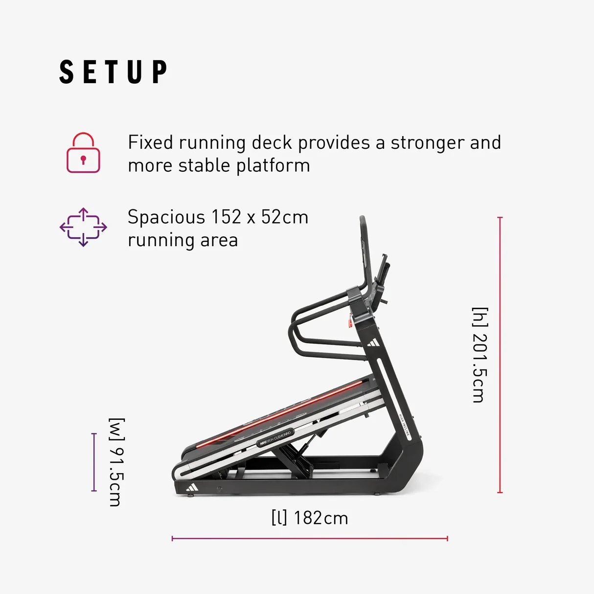 adidas Laufband T-800 Incline – Bild 14